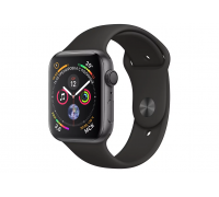 Apple Watch Series 4, 40 мм, корпус из алюминия цвета «серый космос», спортивный ремешок серого цвета